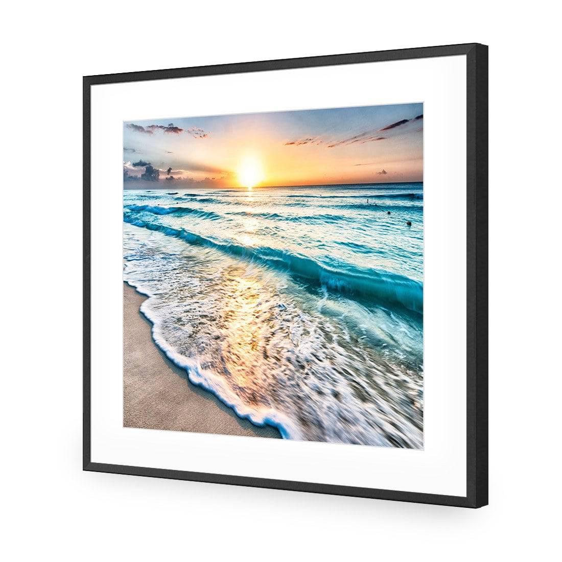 Glimmering Sunrise, Square Acrylic Print Art