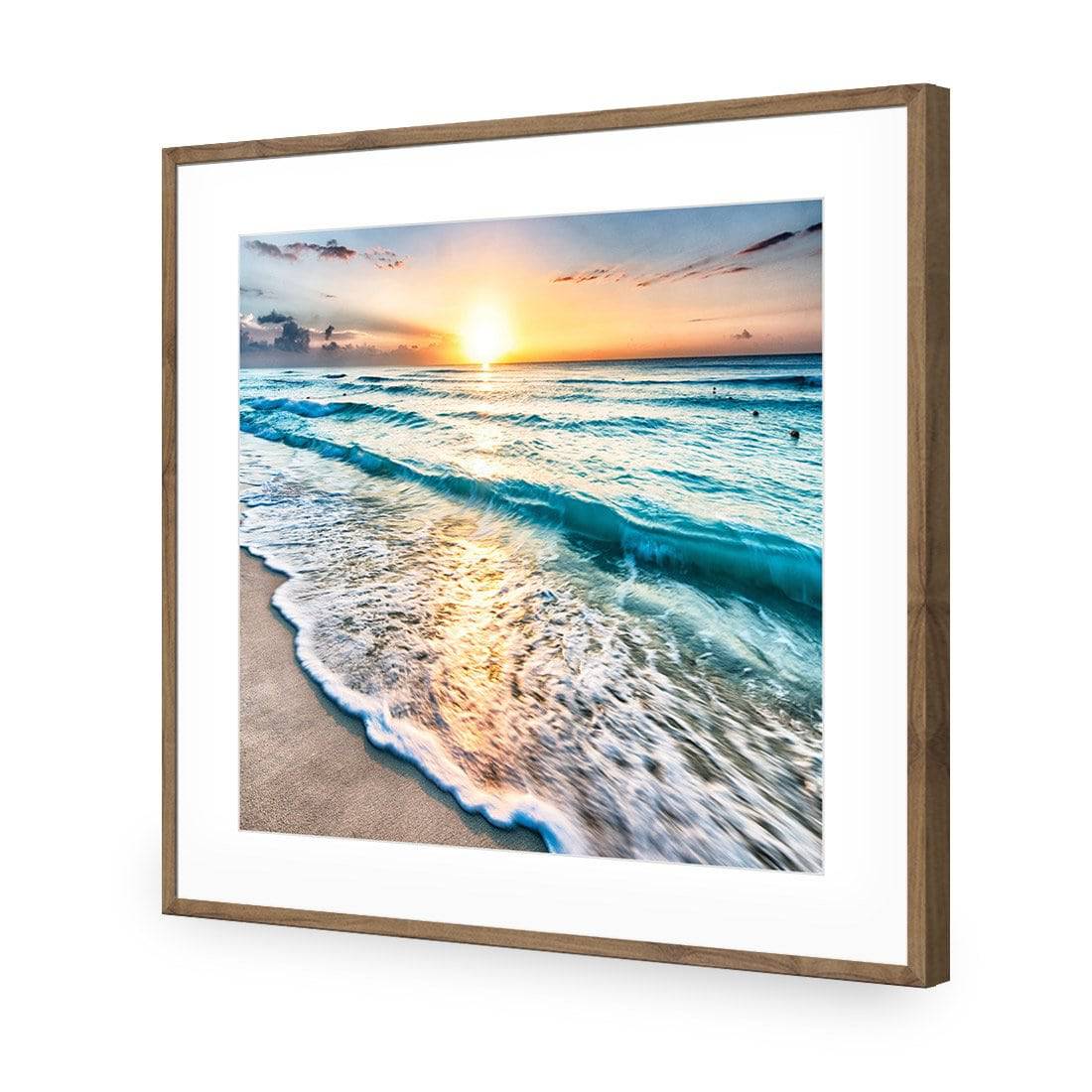 Glimmering Sunrise, Square Acrylic Print Art