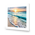 Glimmering Sunrise, Square Acrylic Print Art