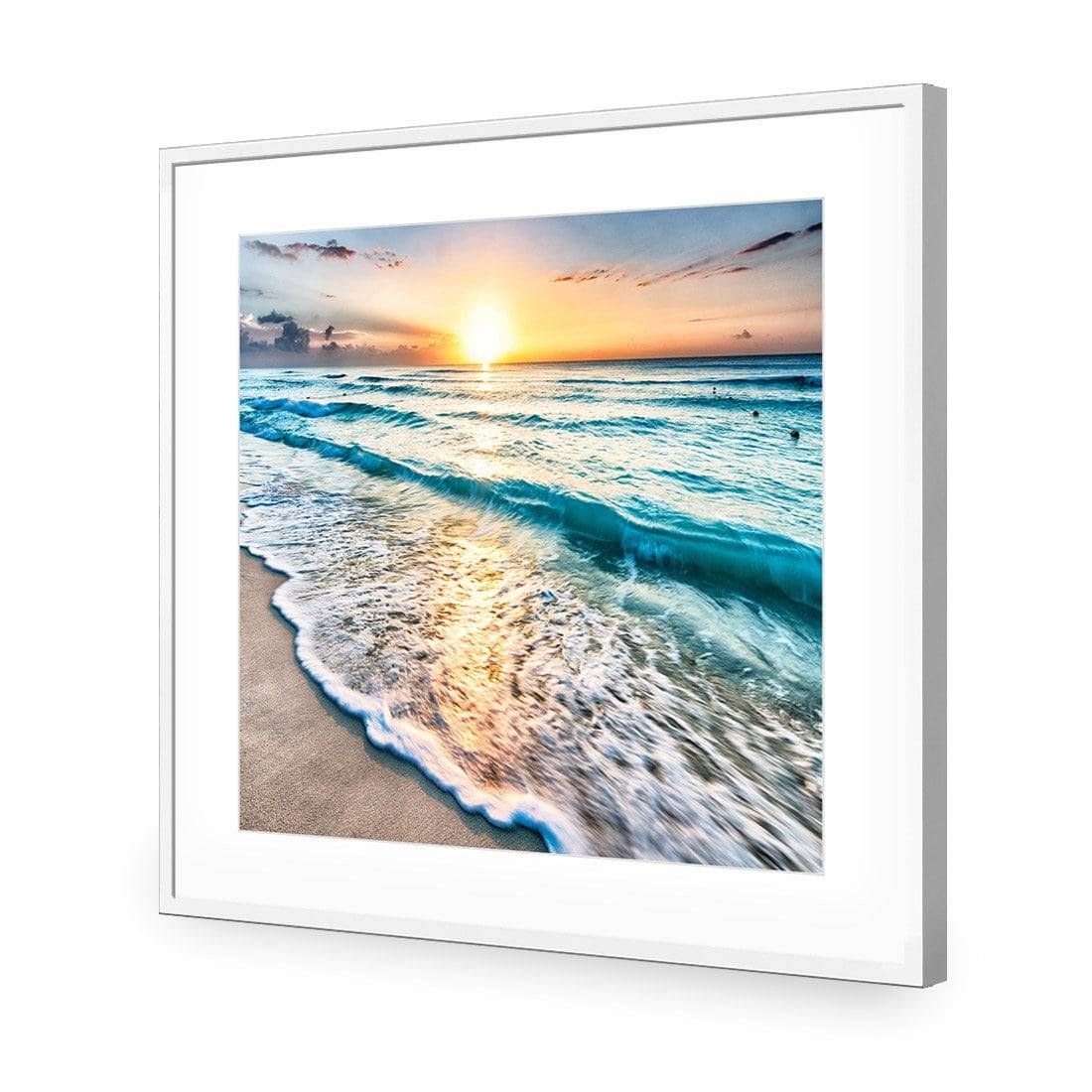 Glimmering Sunrise, Square Acrylic Print Art