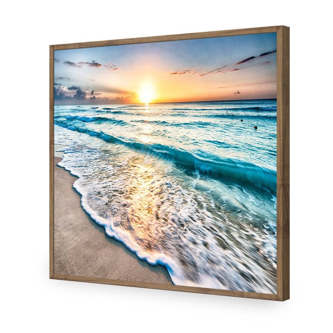 Glimmering Sunrise, Square Acrylic Print Art