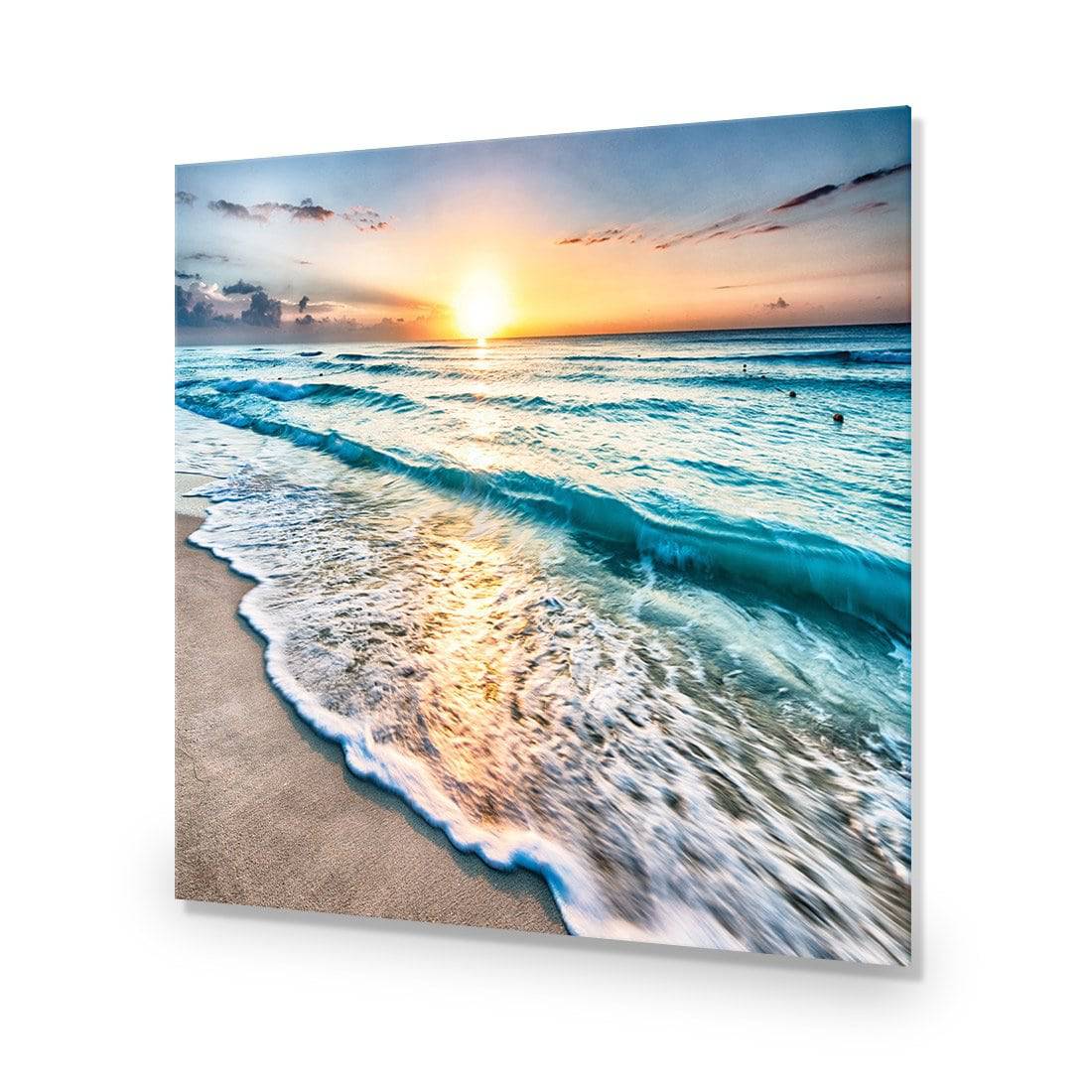 Glimmering Sunrise, Square Acrylic Print Art