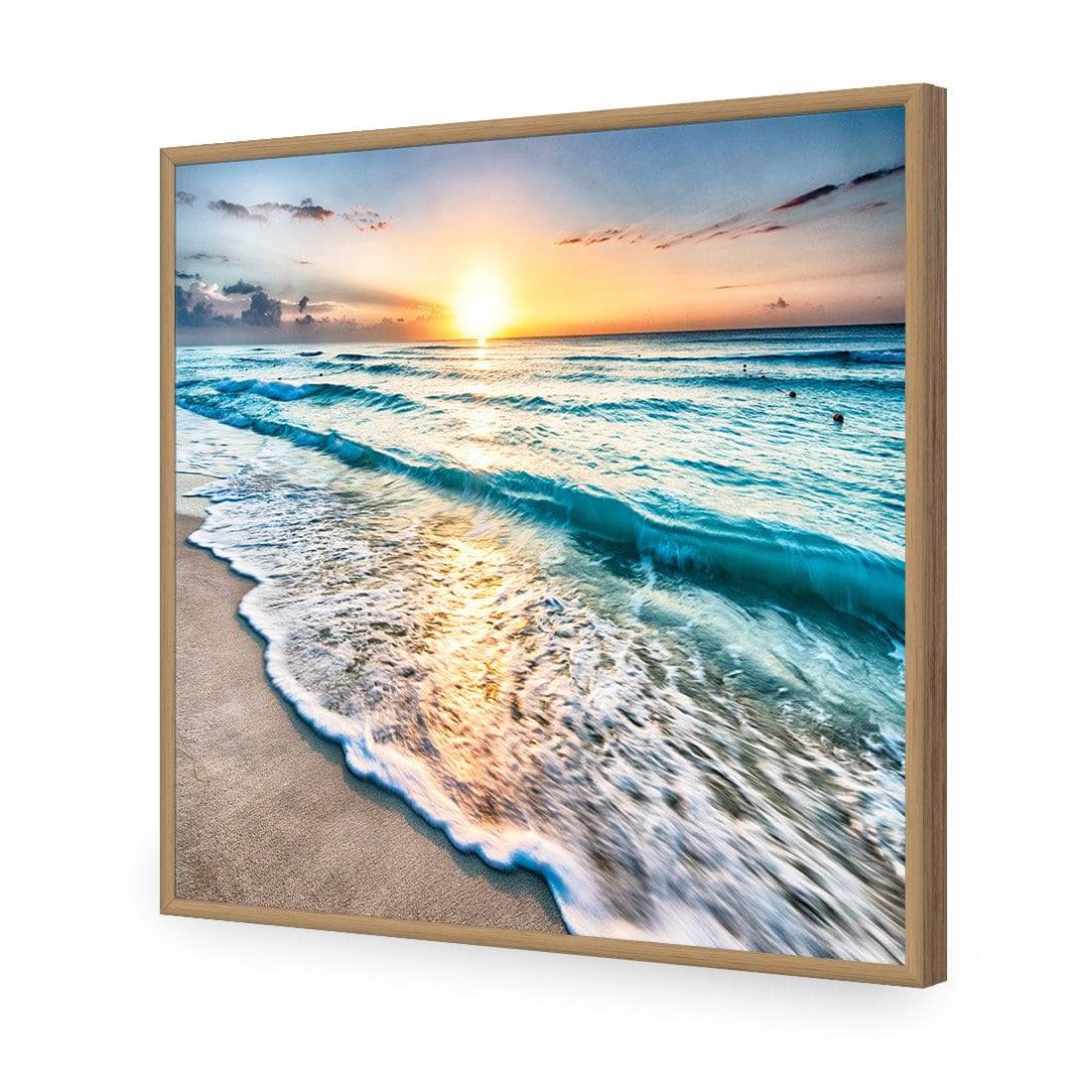 Glimmering Sunrise, Square Acrylic Print Art