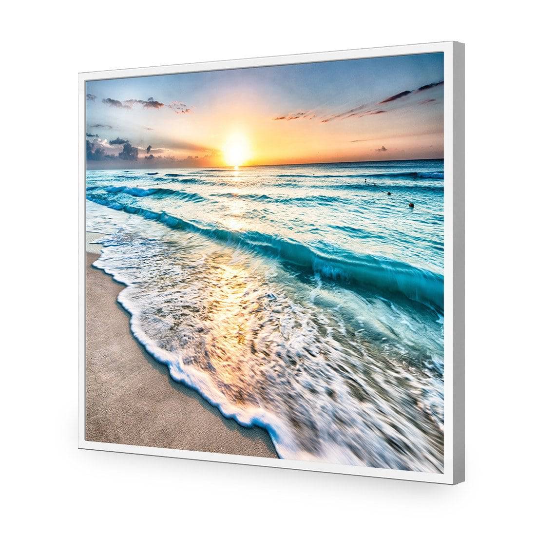Glimmering Sunrise, Square Acrylic Print Art