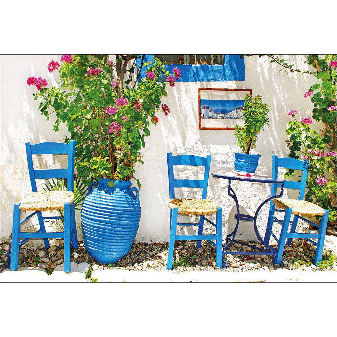 Greek Chairs Canvas Art