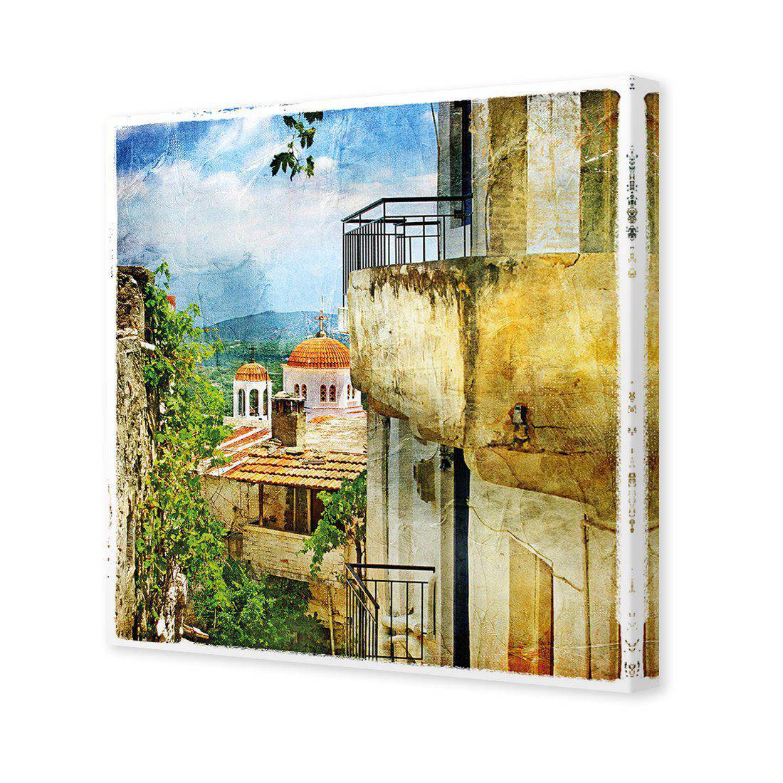 Greek Monastery Canvas Art