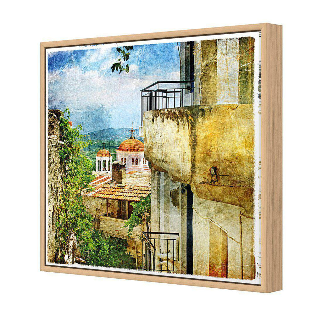 Greek Monastery Canvas Art