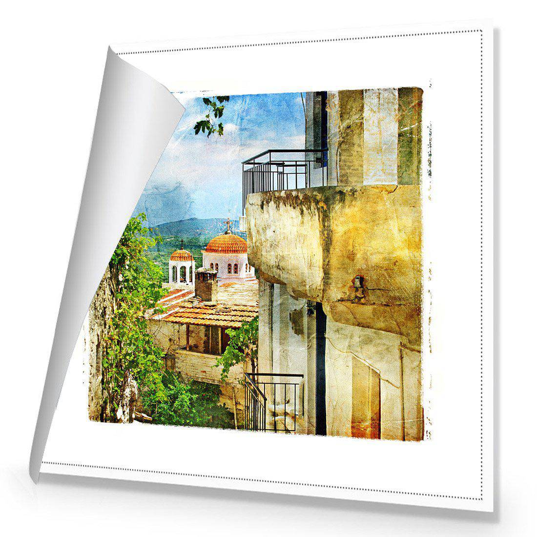 Greek Monastery Canvas Art