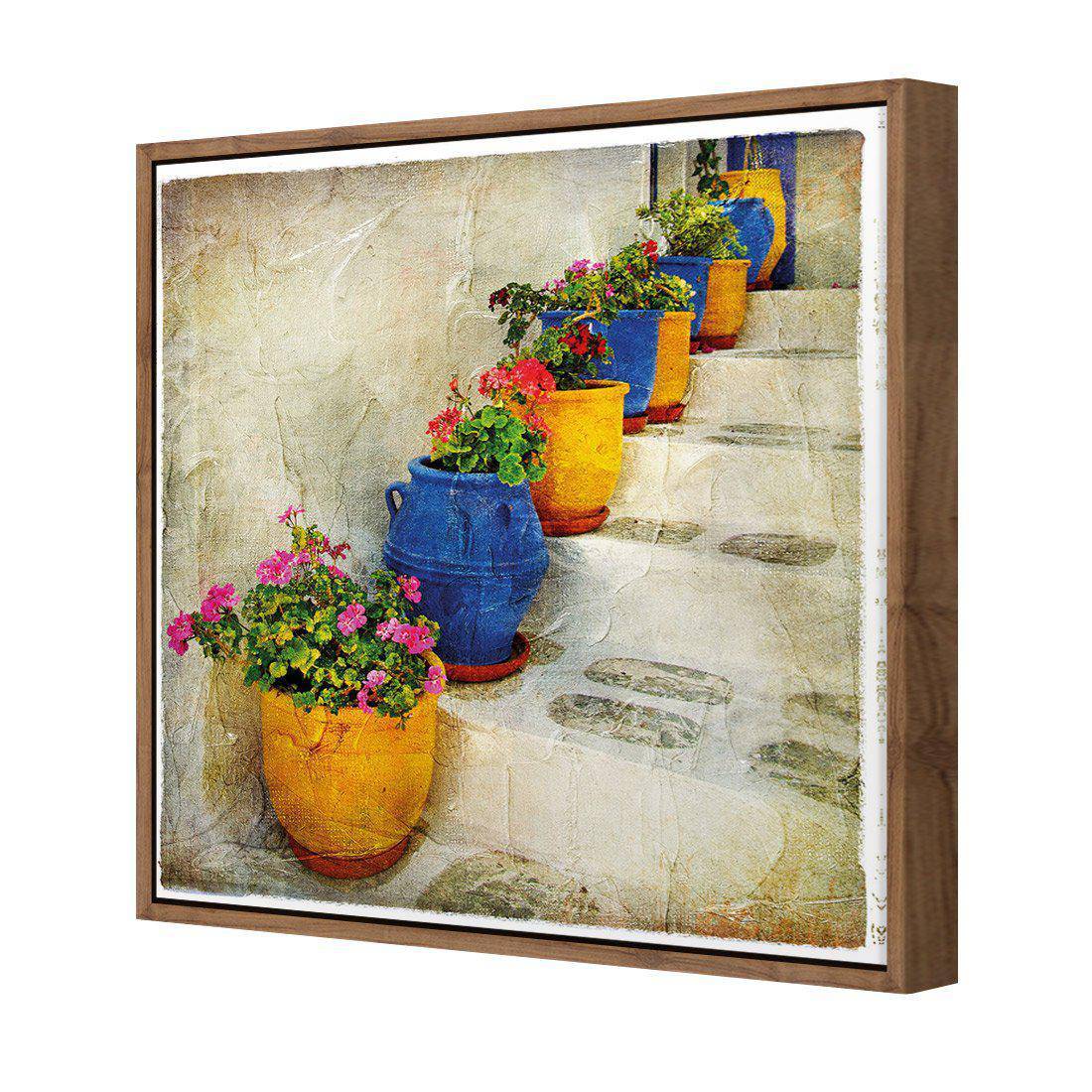 Greek Pots Of Colour Canvas Art