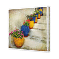Greek Pots Of Colour Canvas Art