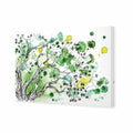 Green Tree Splash Canvas Art