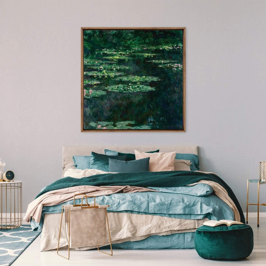 Green Water Lilies By Monet