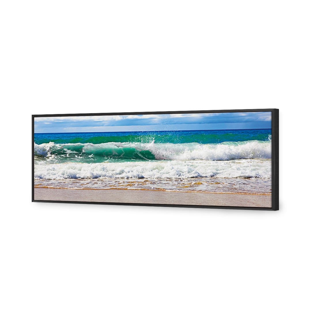 Green Wave, Long Canvas Art