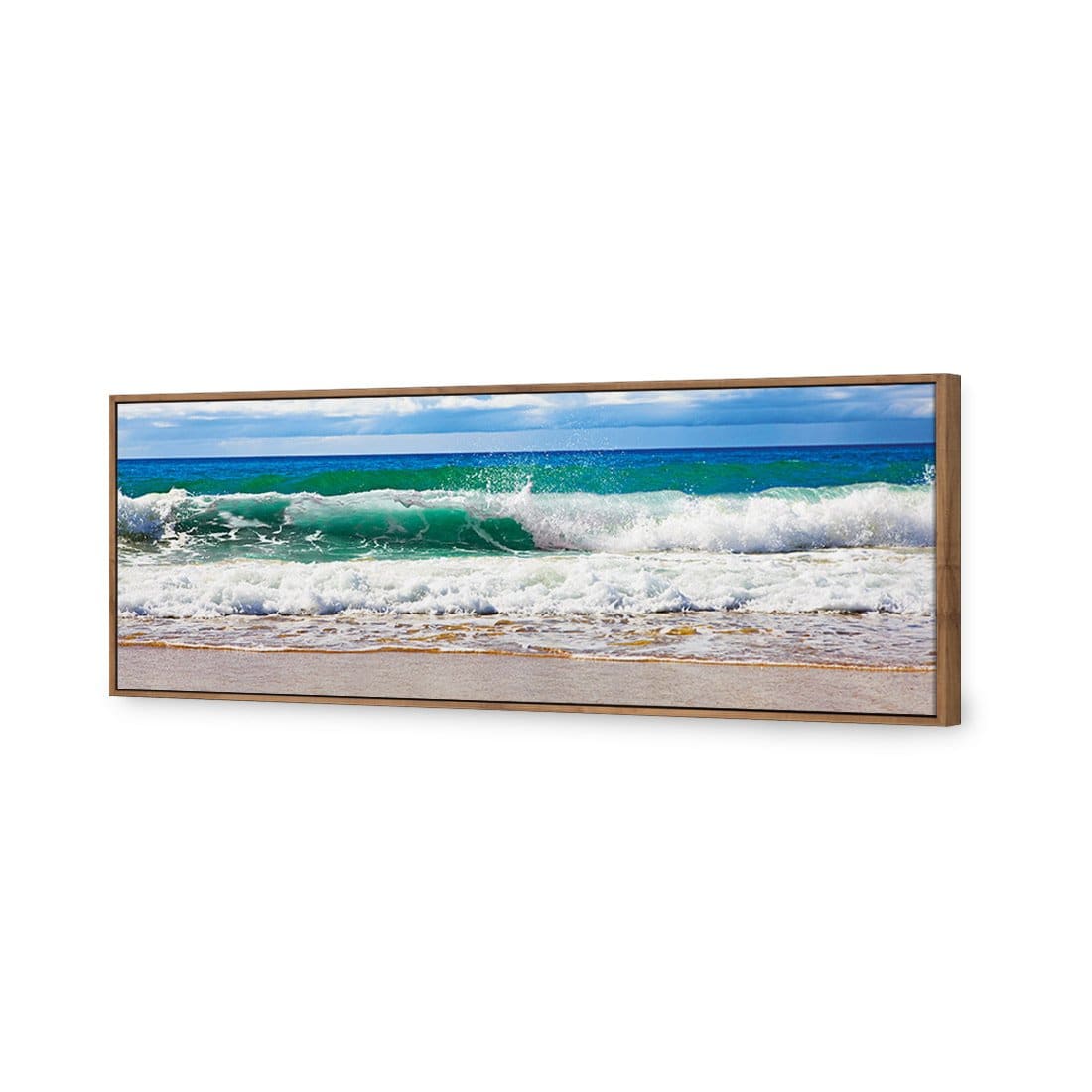 Green Wave, Long Canvas Art