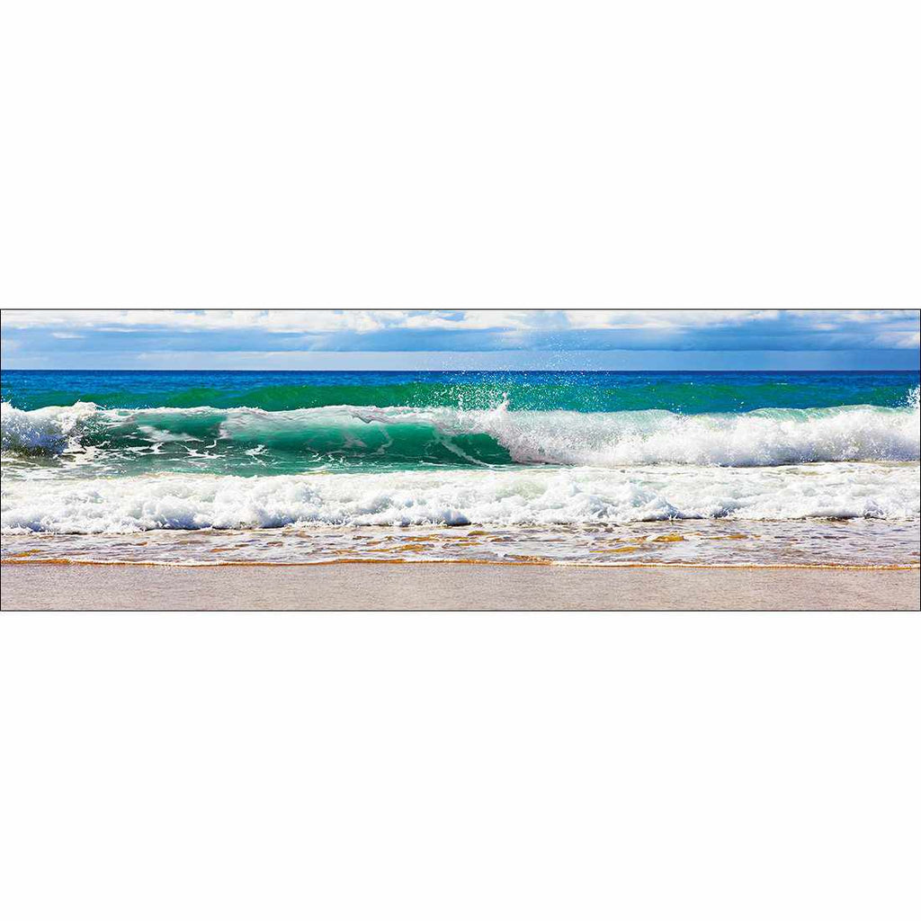 Green Wave, Long Canvas Art
