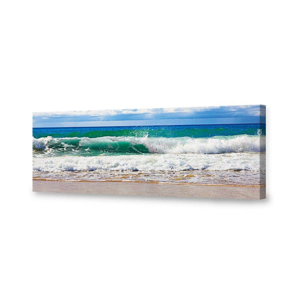 Green Wave, Long Canvas Art