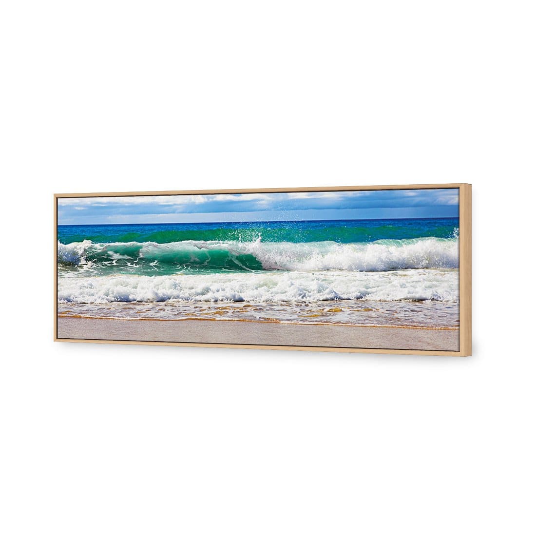 Green Wave, Long Canvas Art