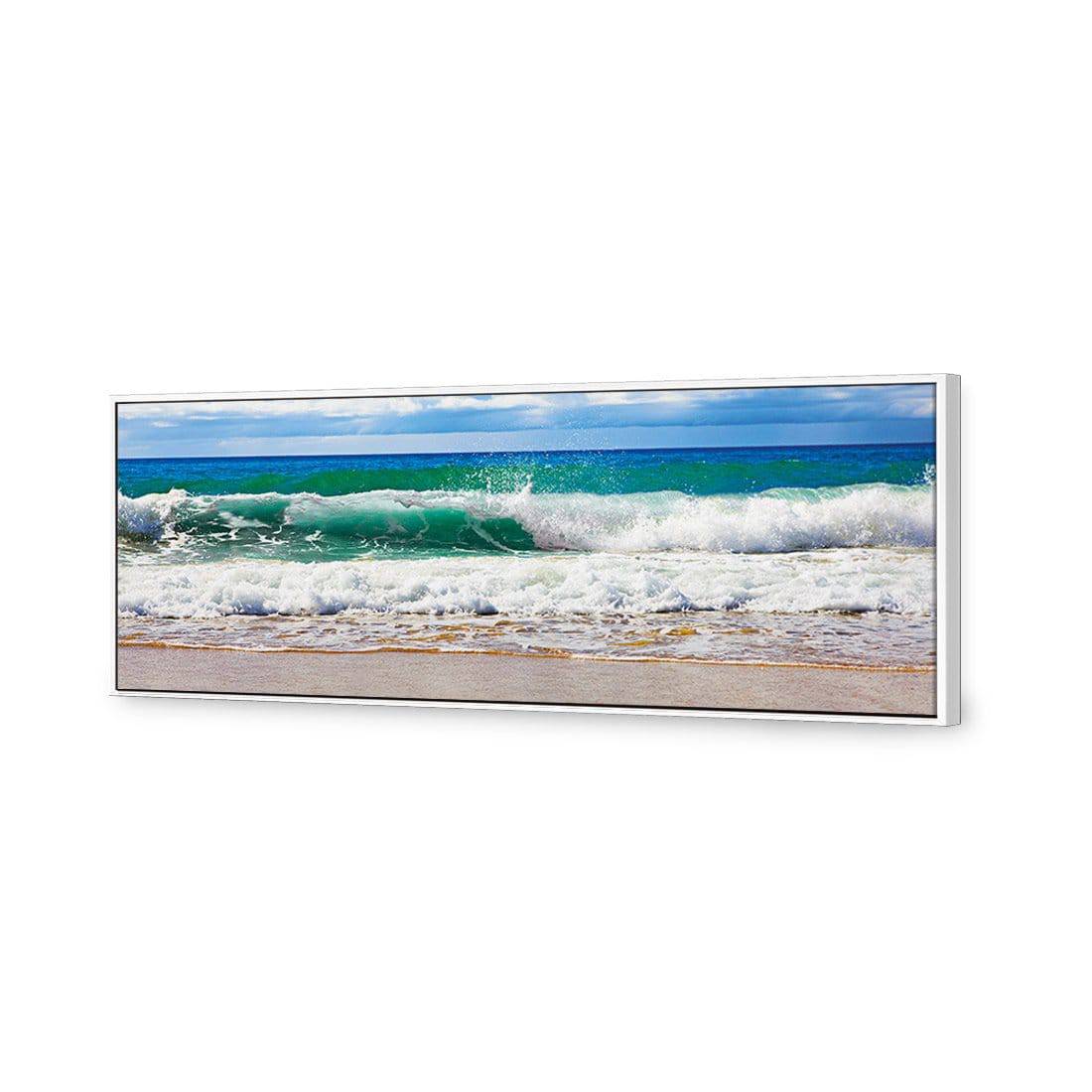 Green Wave, Long Canvas Art