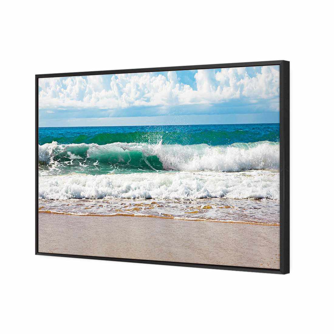 Green Wave, Rectangle Canvas Art