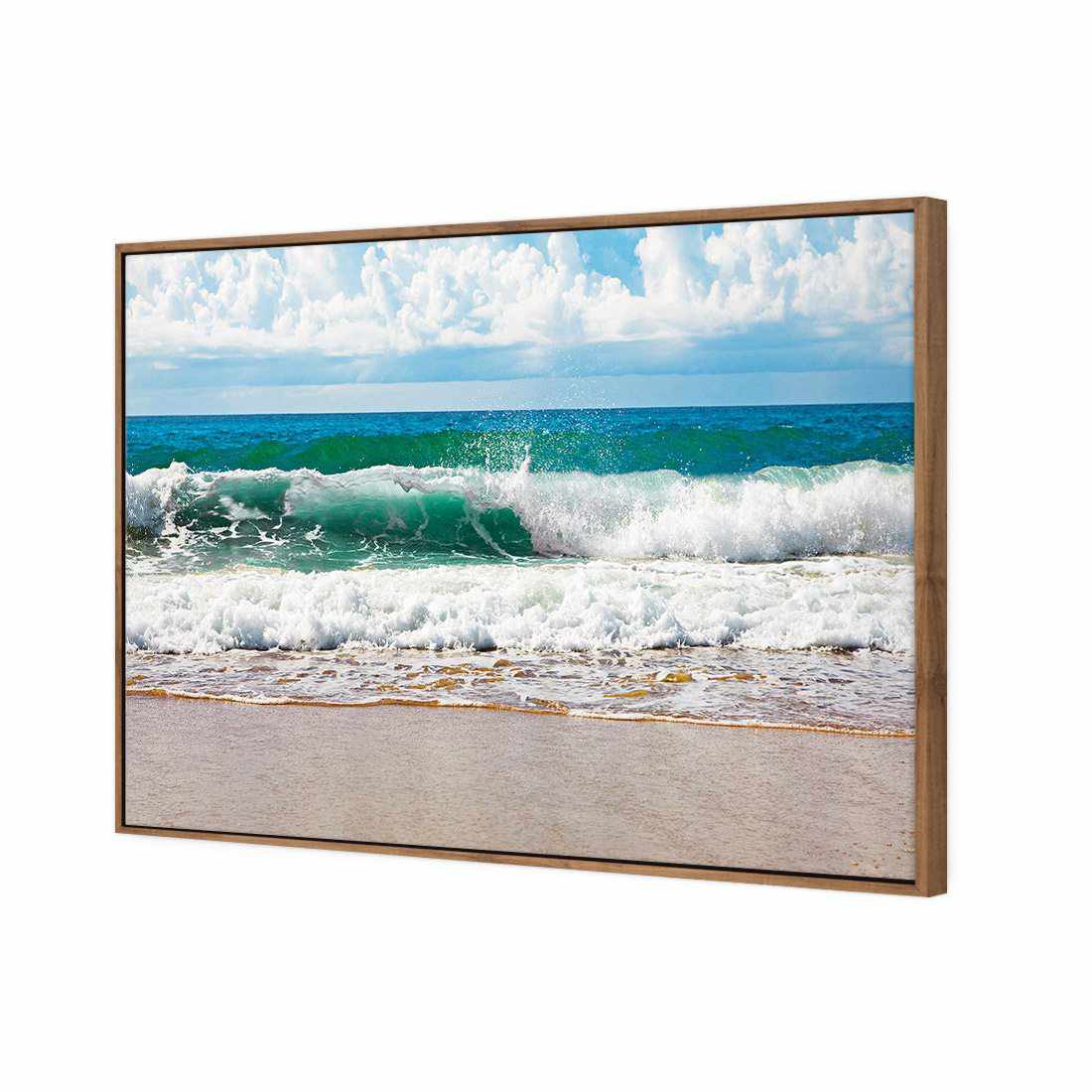 Green Wave, Rectangle Canvas Art