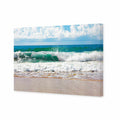 Green Wave, Rectangle Canvas Art