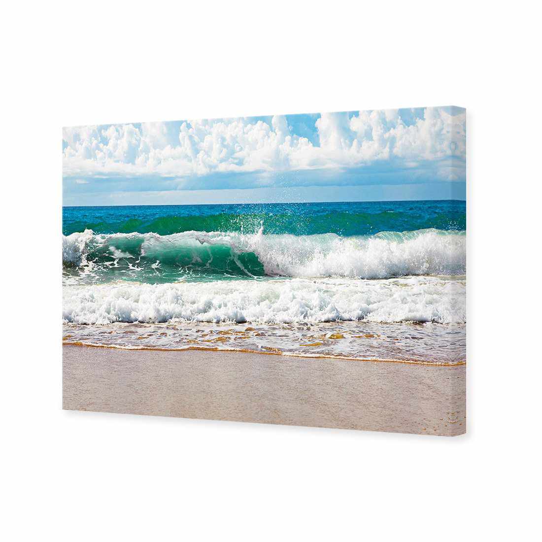 Green Wave, Rectangle Canvas Art