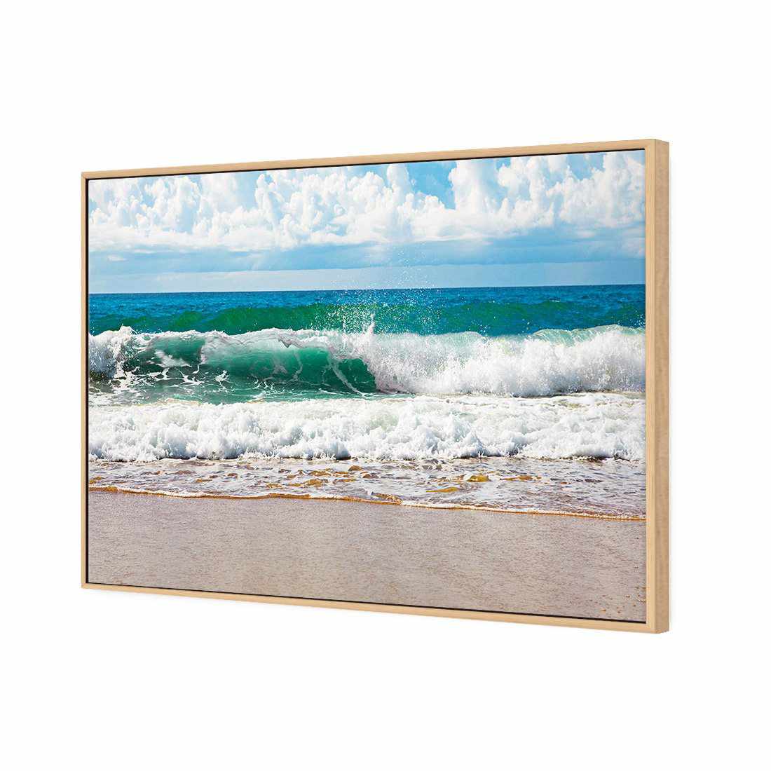 Green Wave, Rectangle Canvas Art