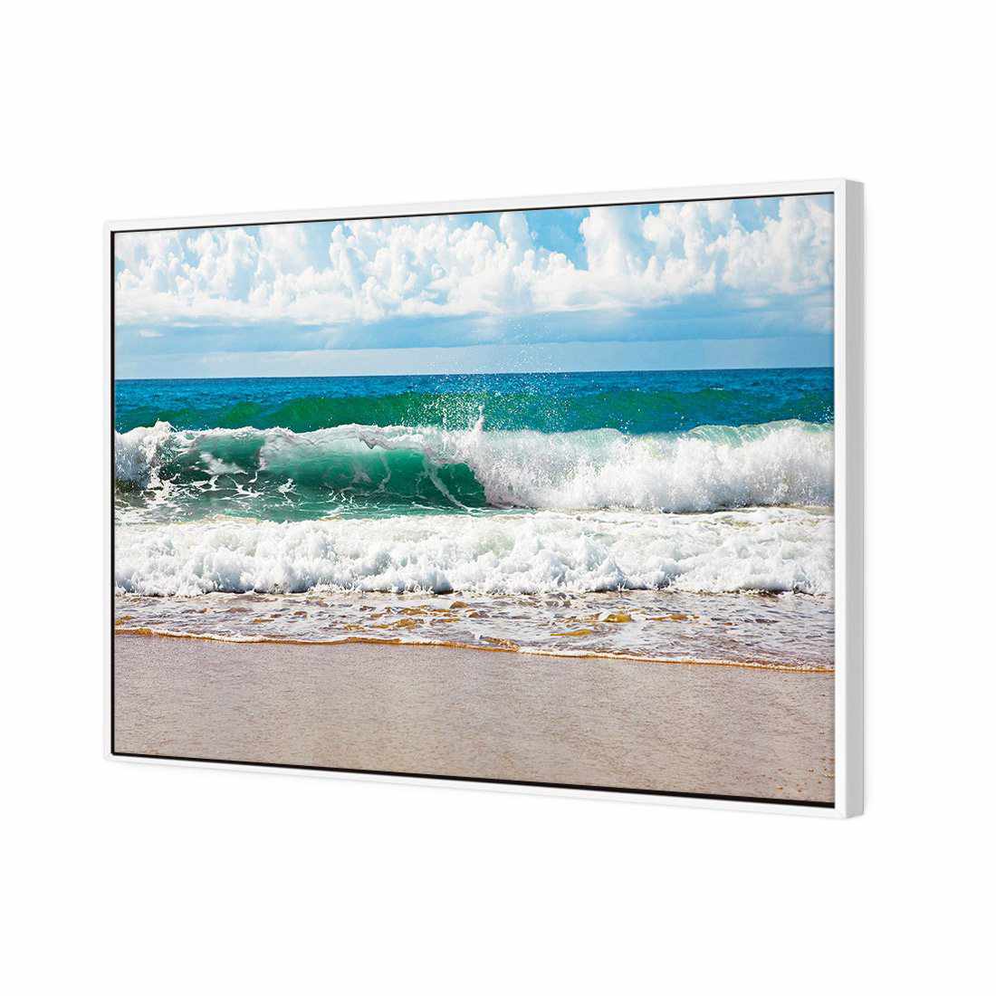 Green Wave, Rectangle Canvas Art