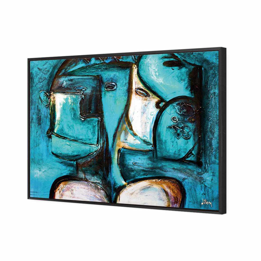 Griessel Koppen, Teal Canvas Art
