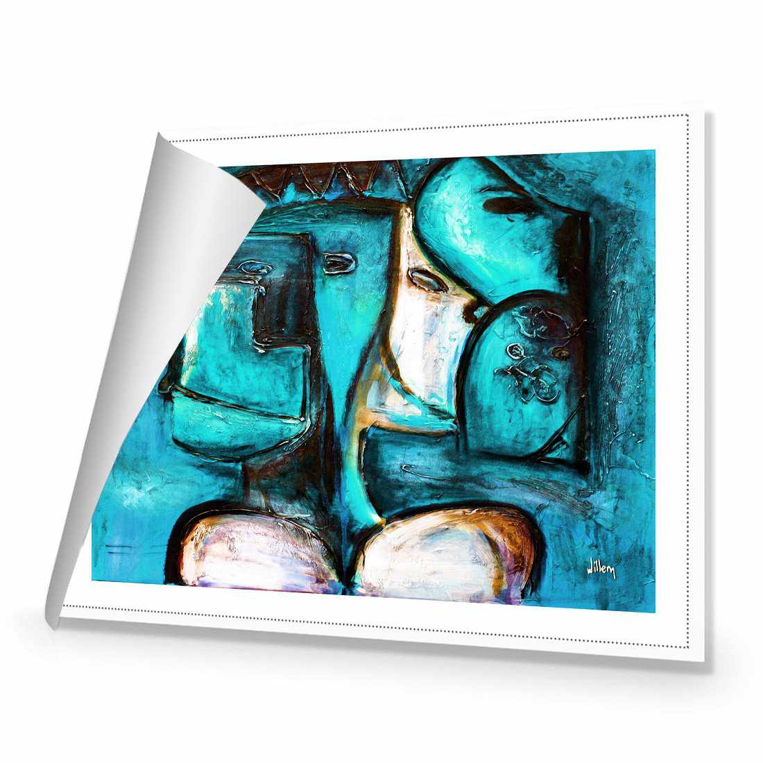 Griessel Koppen, Teal Canvas Art