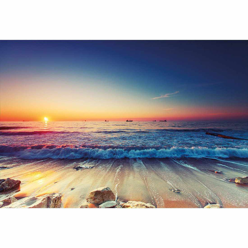 High Tide Sunset Acrylic Print Art