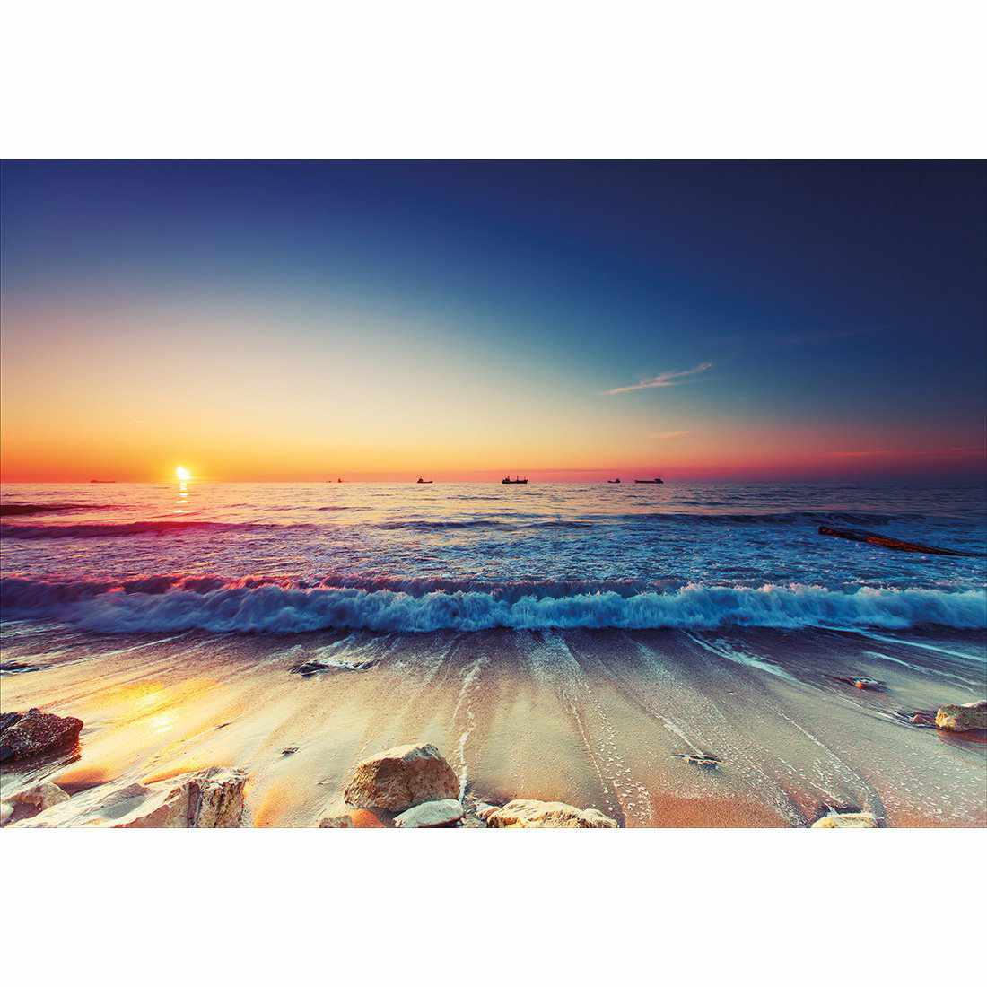 High Tide Sunset Acrylic Print Art