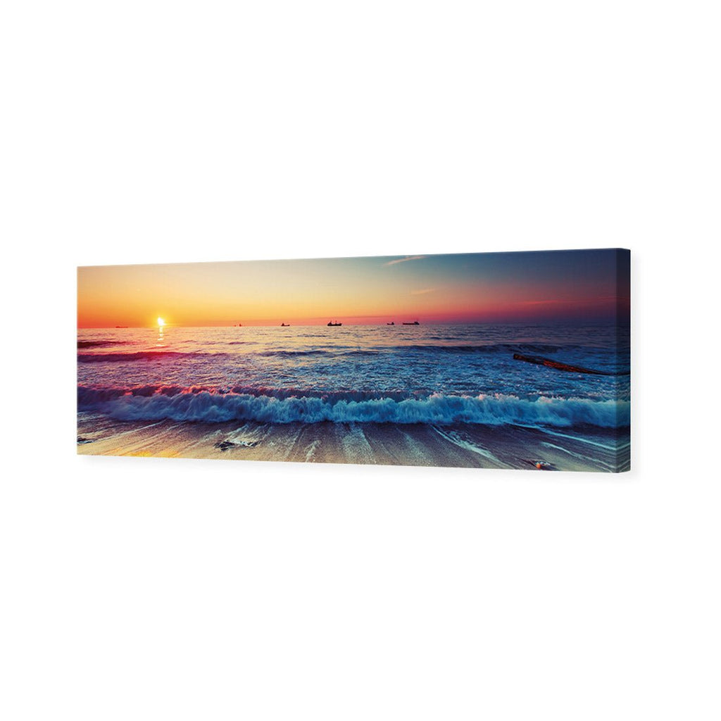 High Tide Sunset (Long) Canvas Art