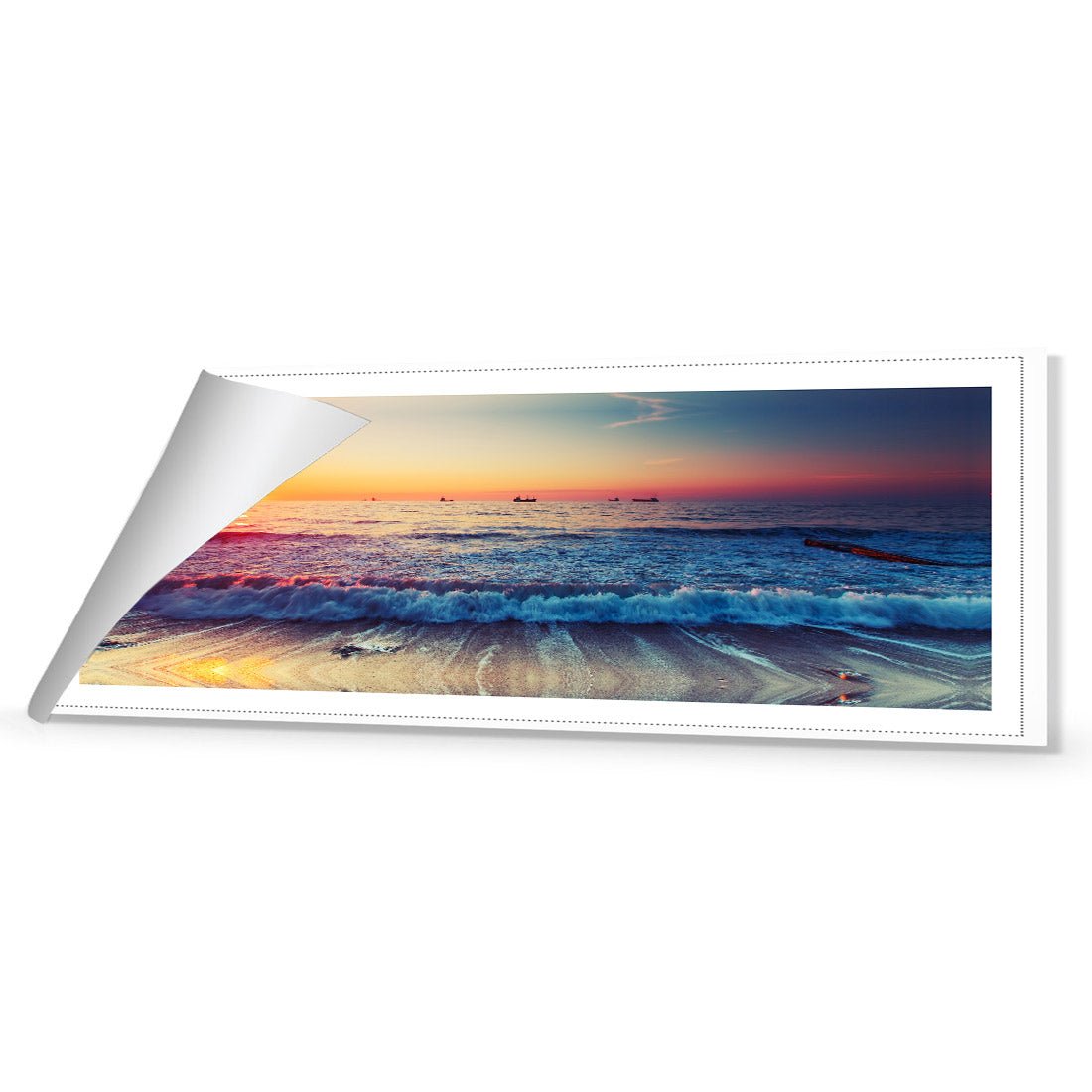 High Tide Sunset (Long) Canvas Art