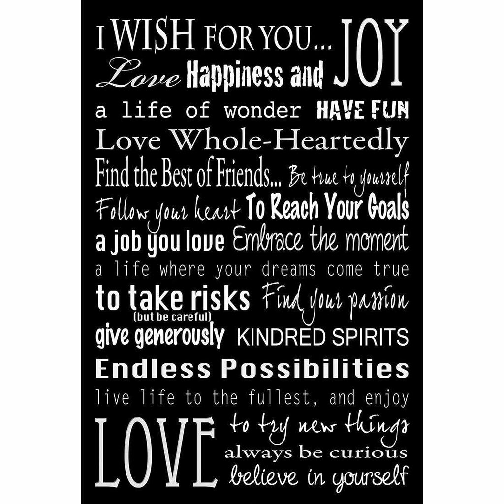 I Wish For You, B&W Canvas Art