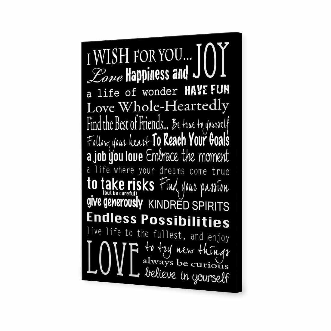 I Wish For You, B&W Canvas Art