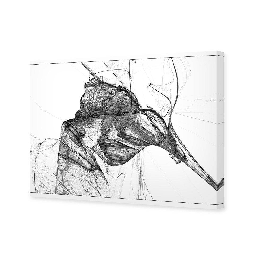 Intersperced, B&W Canvas Art
