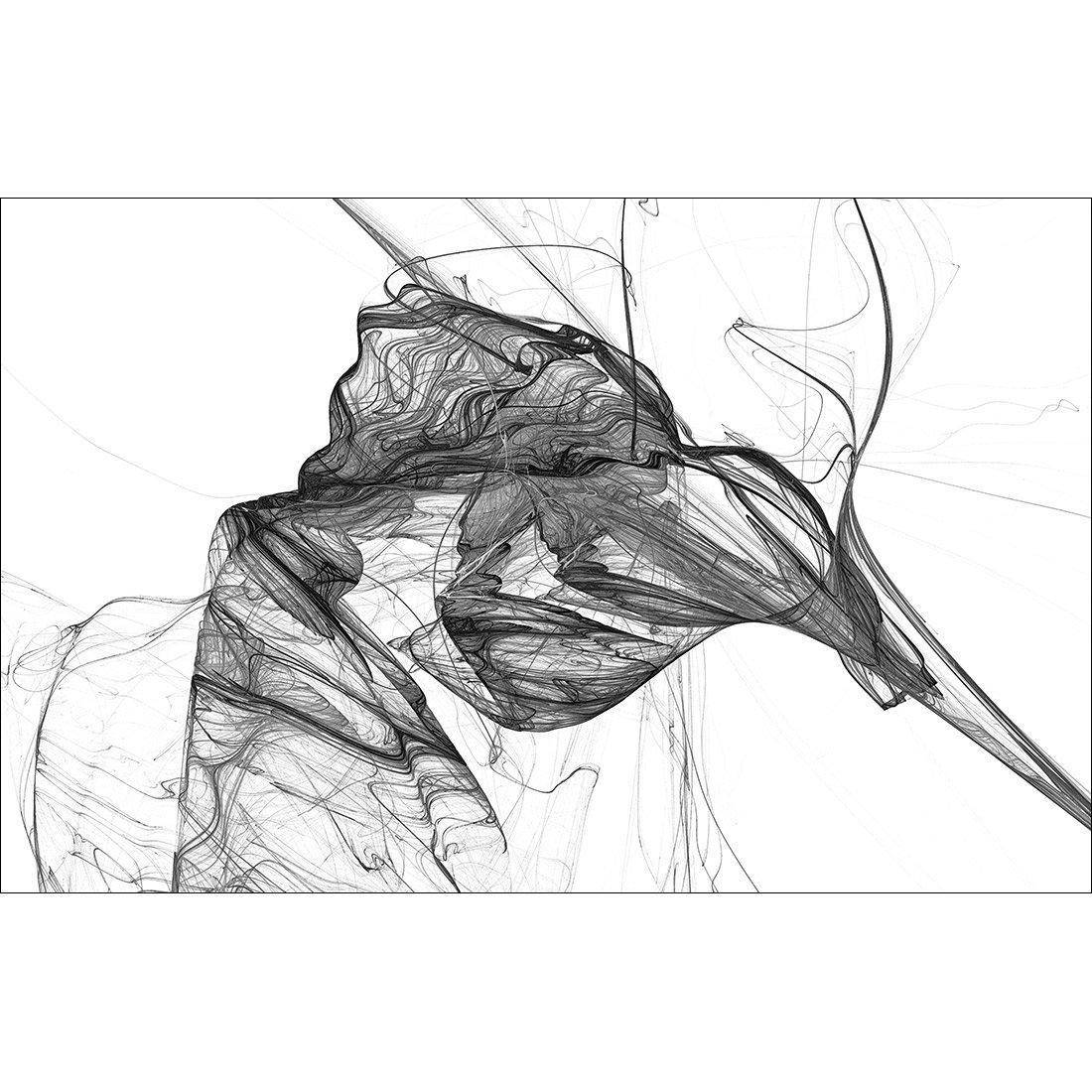 Intersperced, B&W Canvas Art