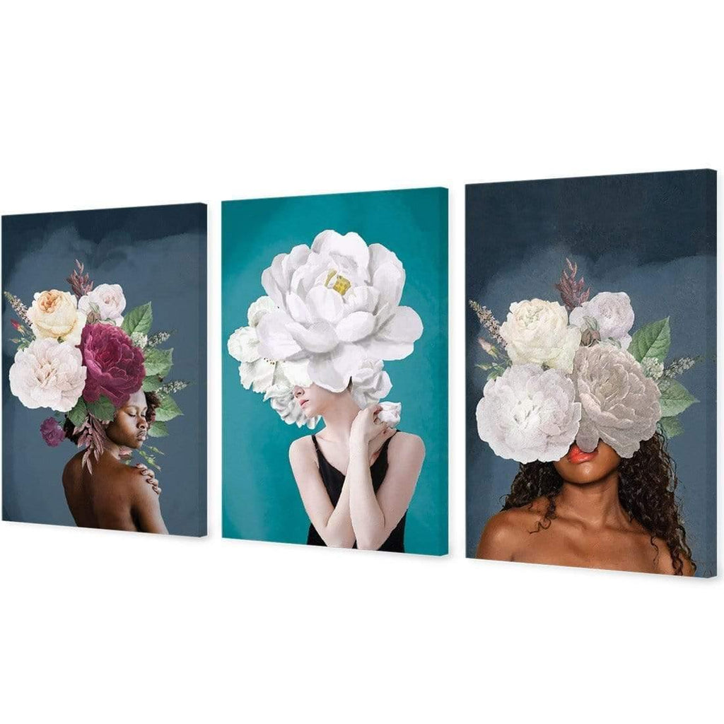 Lady & Flower Trio Art Set