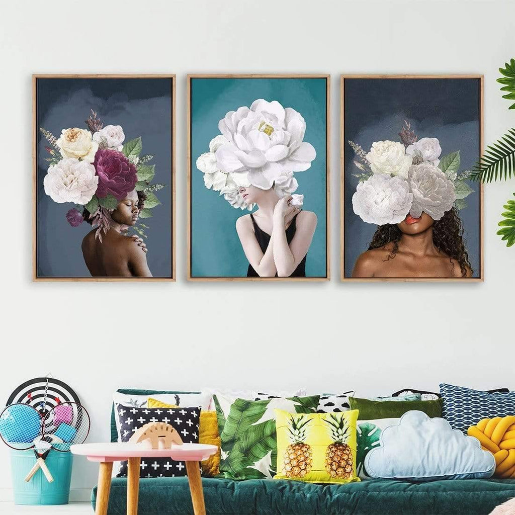 Lady & Flower Trio Art Set
