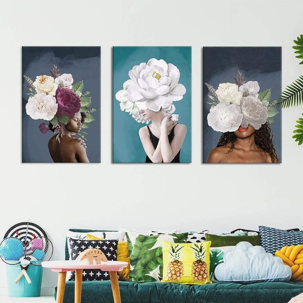 Lady & Flower Trio Art Set