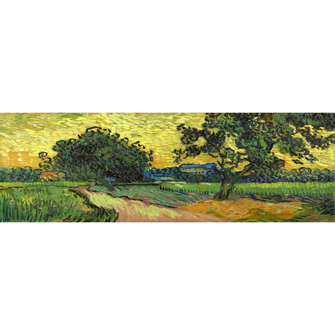 Landscape At Twilight - Van Gogh, Long Acrylic Print Art