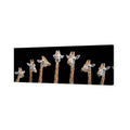 Laughing Giraffes Canvas Art