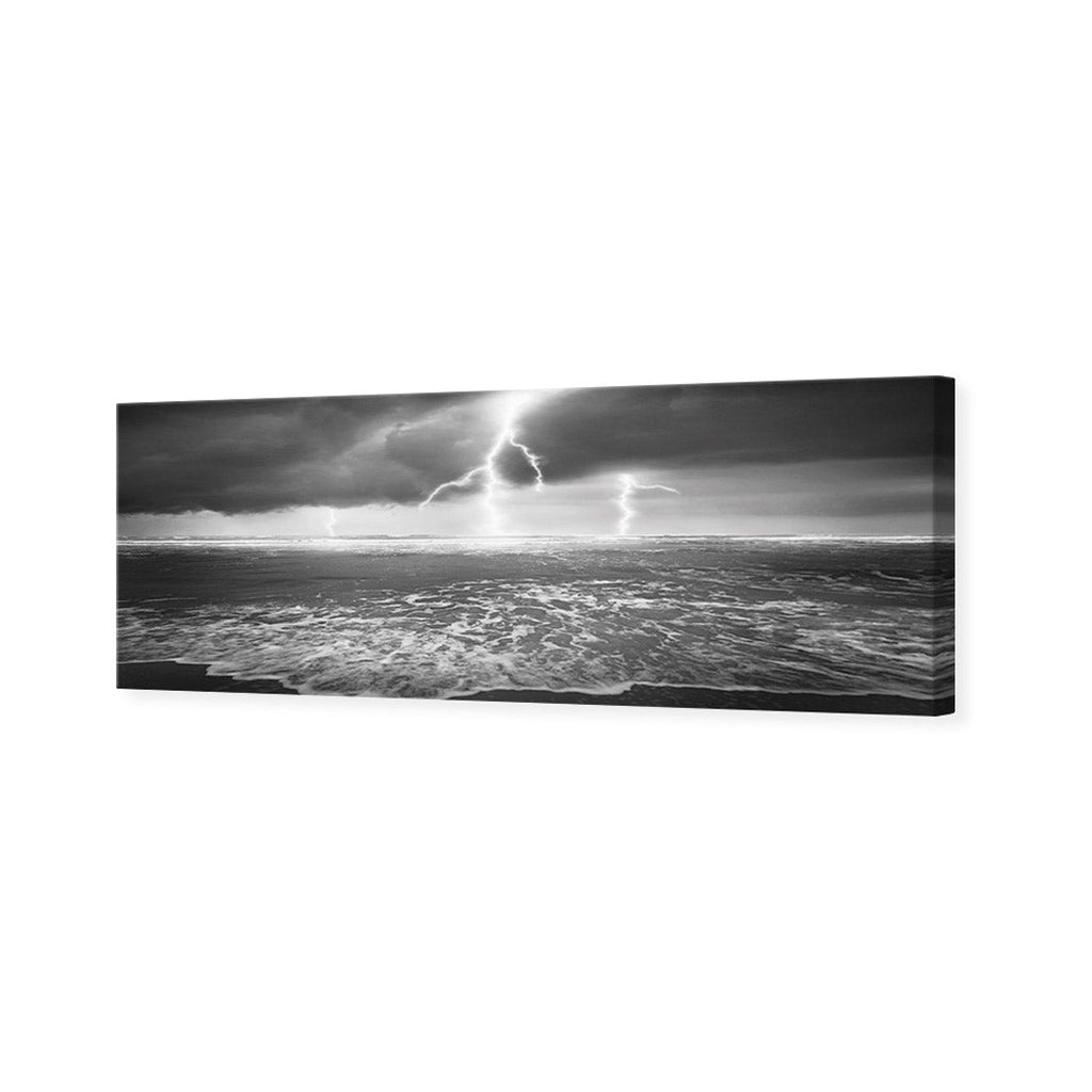 Lightning Beach, Black and White (Long)