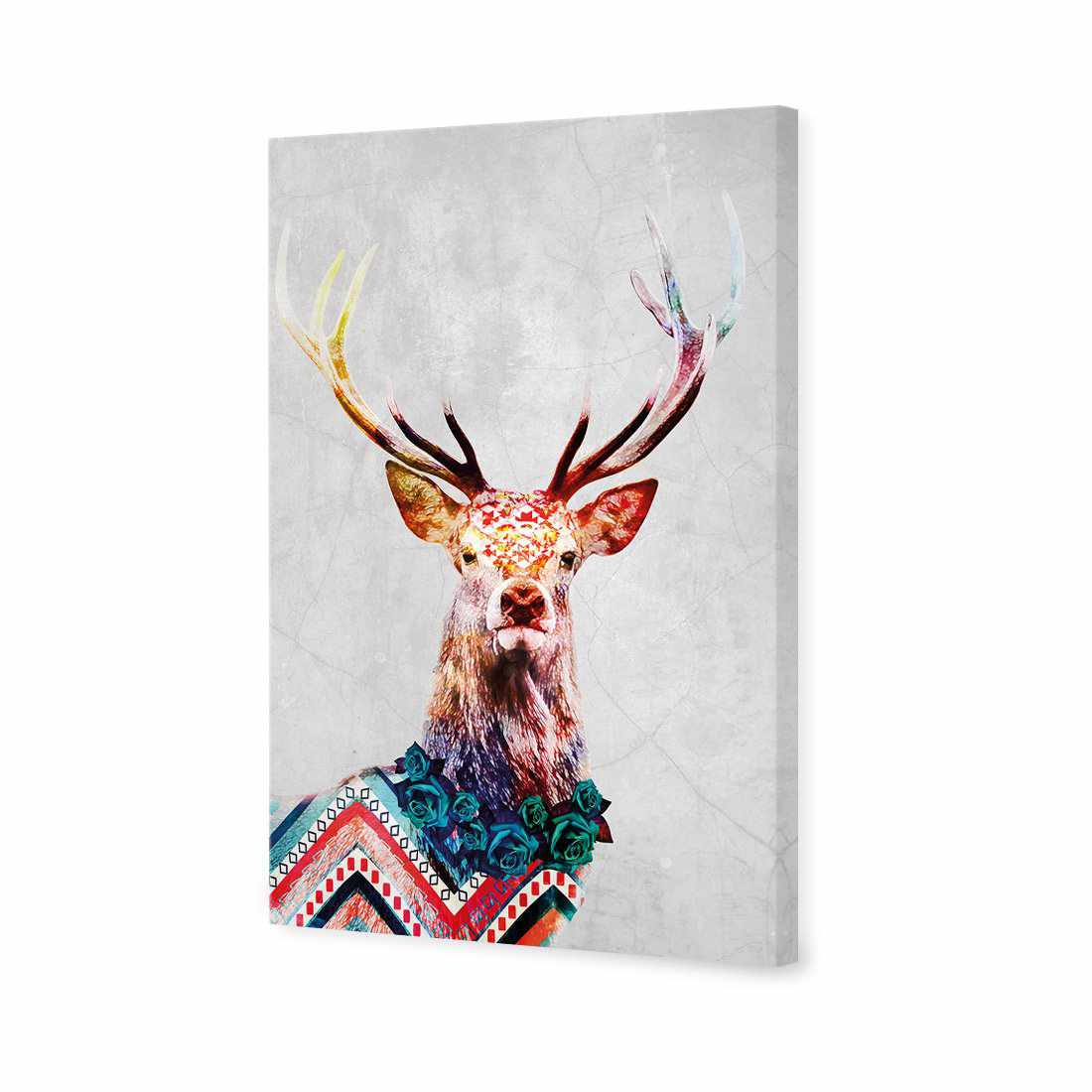 Majestic Deer Mosaic Canvas Art
