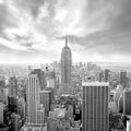 Manhattan View Black and White (Square)
