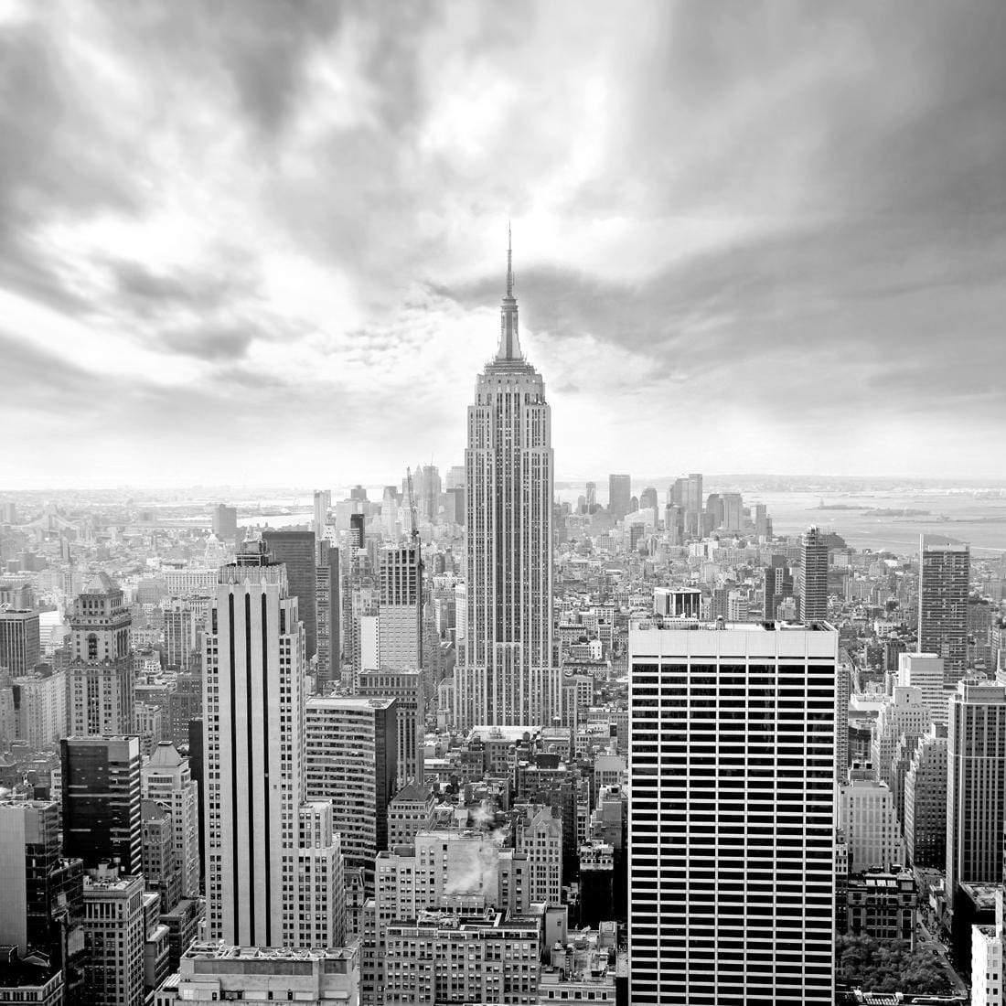 Manhattan View Black and White (Square)