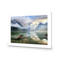 Misty Mountain Lake Acrylic Print Art