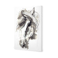 Monochrome Sketch Horse Canvas Art