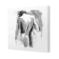 Nude Man, Black and White (Square)